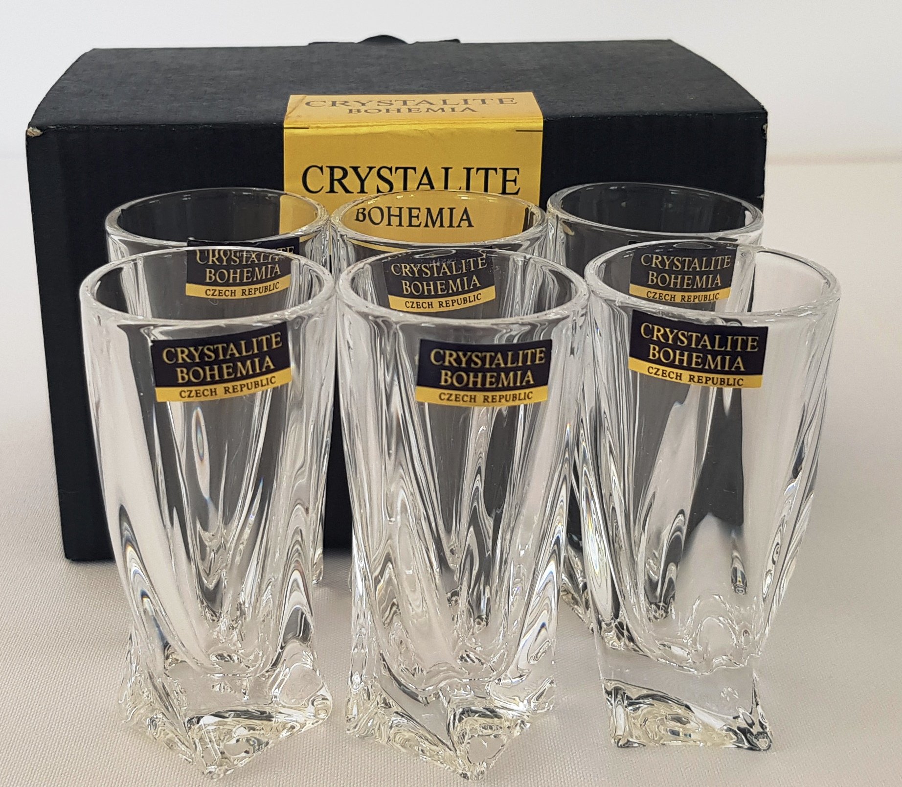 Набір чарок для лікеру Bohemia Quadro 50 мл 6 шт - фото 2 Набір чарок для лікеру Bohemia Quadro 50 мл 6 шт - фото 2