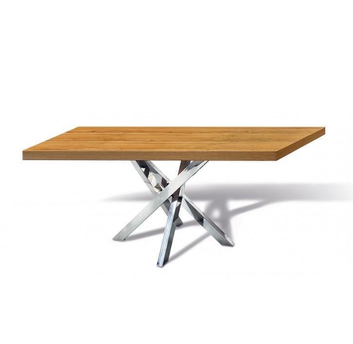 Стол обеденный Igel-Stainless 1600x800 мм Дуб/Нержавеющая сталь (941104)