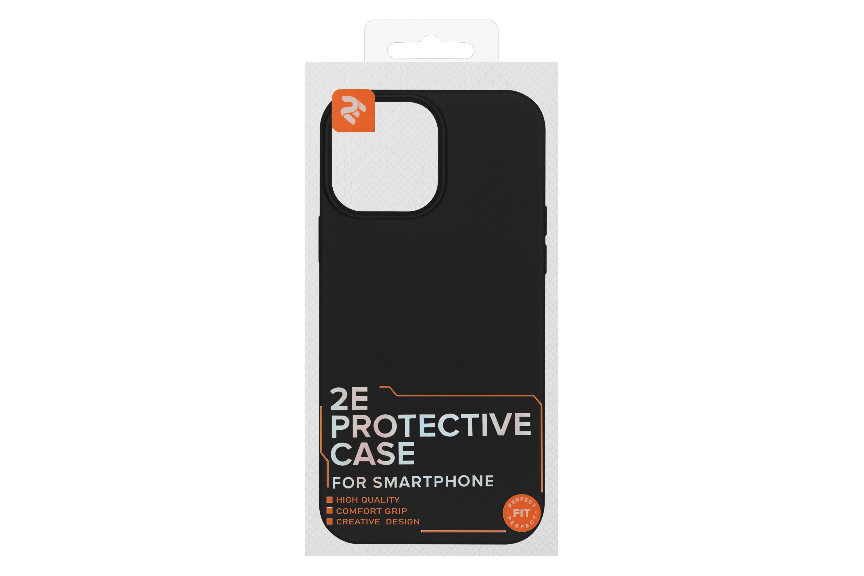 Чехол-бампер для телефона 2E Basic Liquid Silicone iPhone 13 Pro Max Black (2E-IPH-13PRM-OCLS-BK) - фото 3