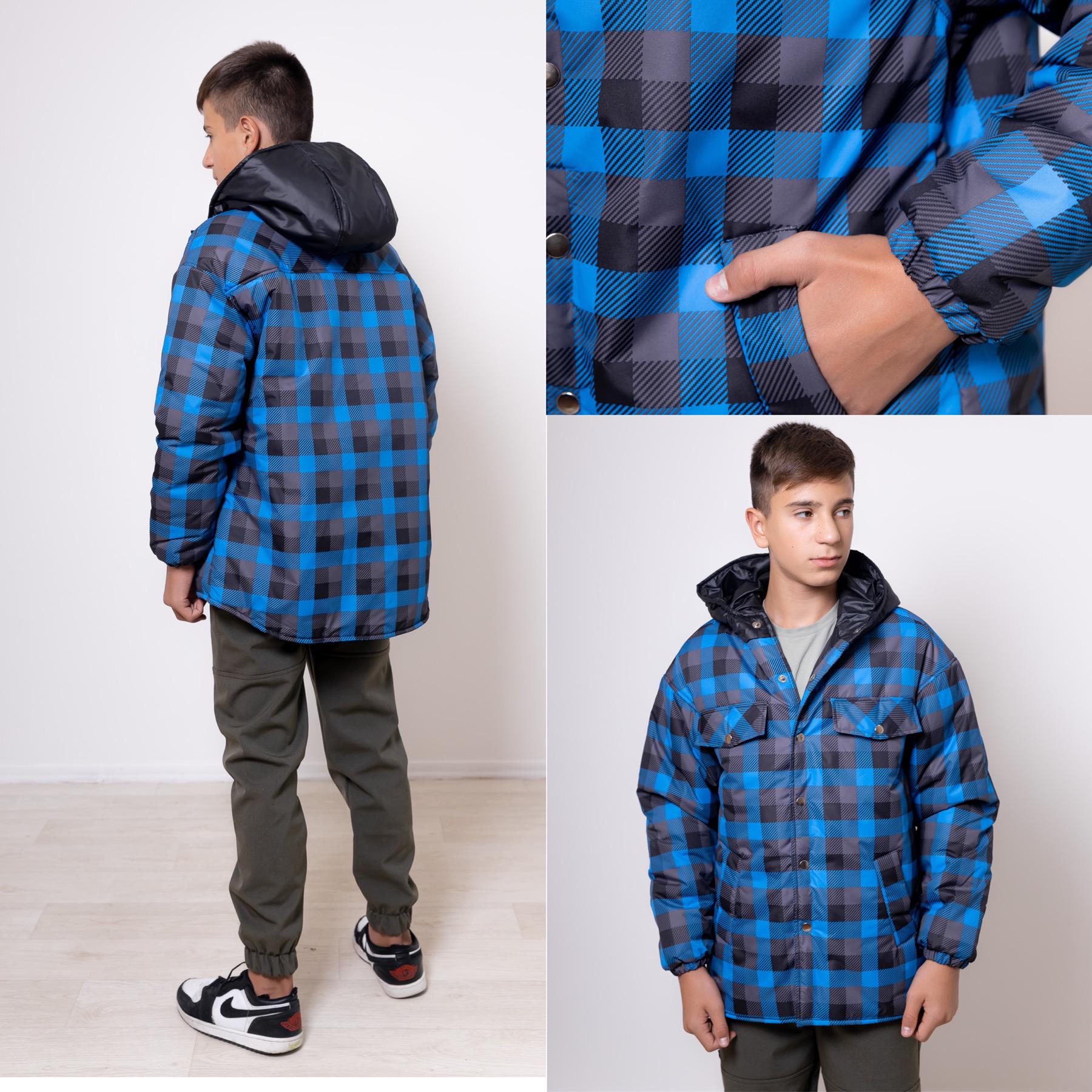Куртка демісезонна для хлопчика 164 см Синій (PN-47377-164) - фото 6