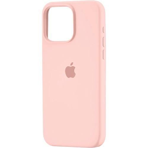 Чехол для iPhone 16 Pro Max силиконовый Soft-touch Silicone Case Full Size (AA) Chalk Pink
