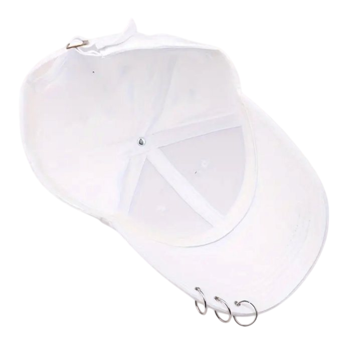 Кепка з регулюванням розміру з кільцями Білий (530-04) - фото 2