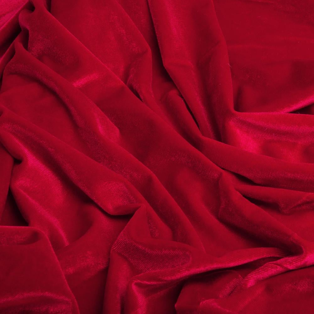 Тканина велюр V-7 284 гр/м2 140 см Червоний (25894) - фото 2
