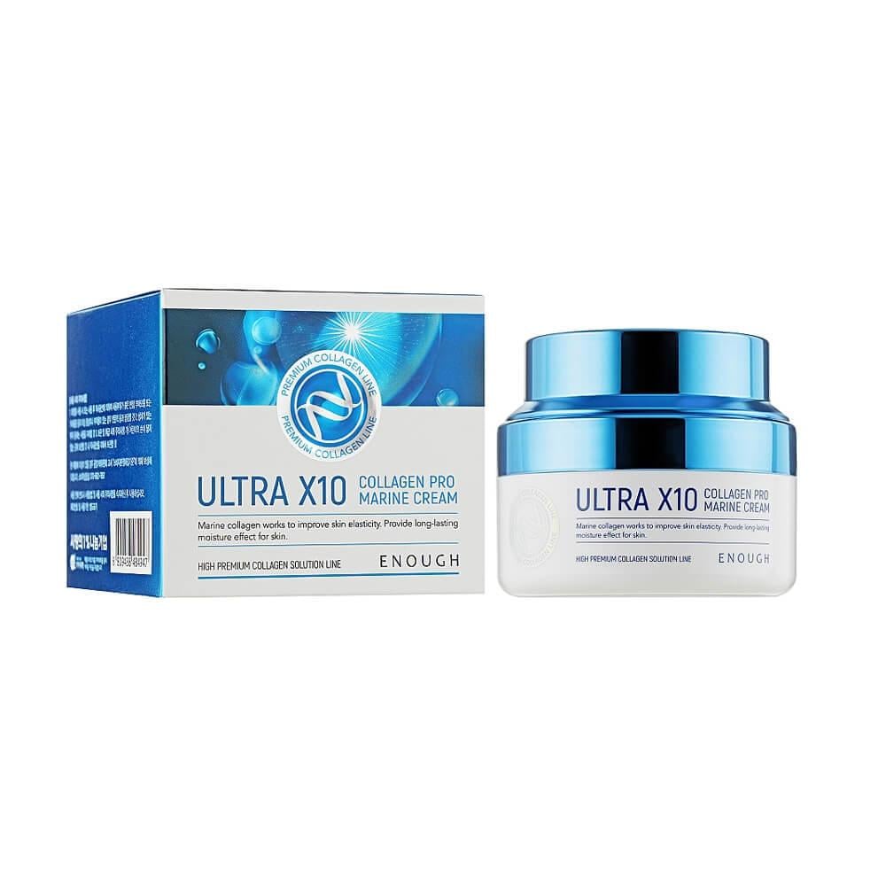 Крем для лица увлажняющий Enough Ultra X10 Collagen Pro Marine Cream с коллагеном 50 мл (2300673564) - фото 3