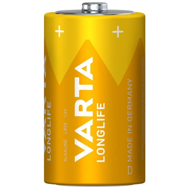 Батарейка щелочная VARTA Longlife D R20 LR20 1 шт. (4110)