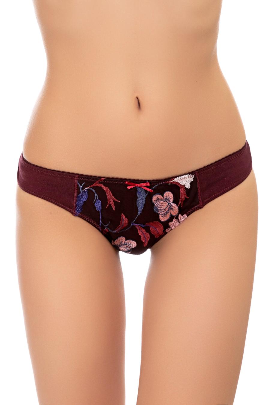 Трусики бразиліана Jadea р. 2/S Бордовий (55548)