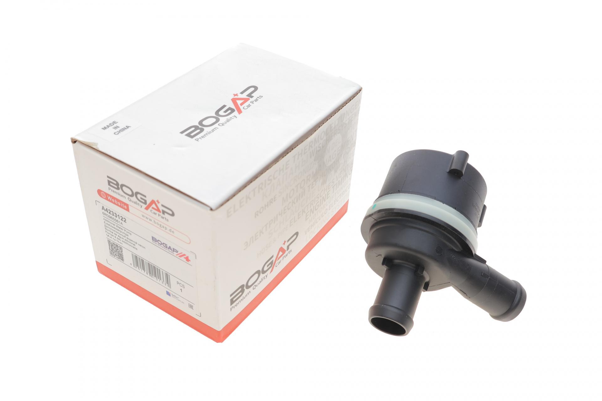 Насос системы охлаждения дополнительный BOGAP Skoda Roomster/Fabia/Seat Ibiza/VW Polo 1.2TDI/1.6TDI (10-A4233122)