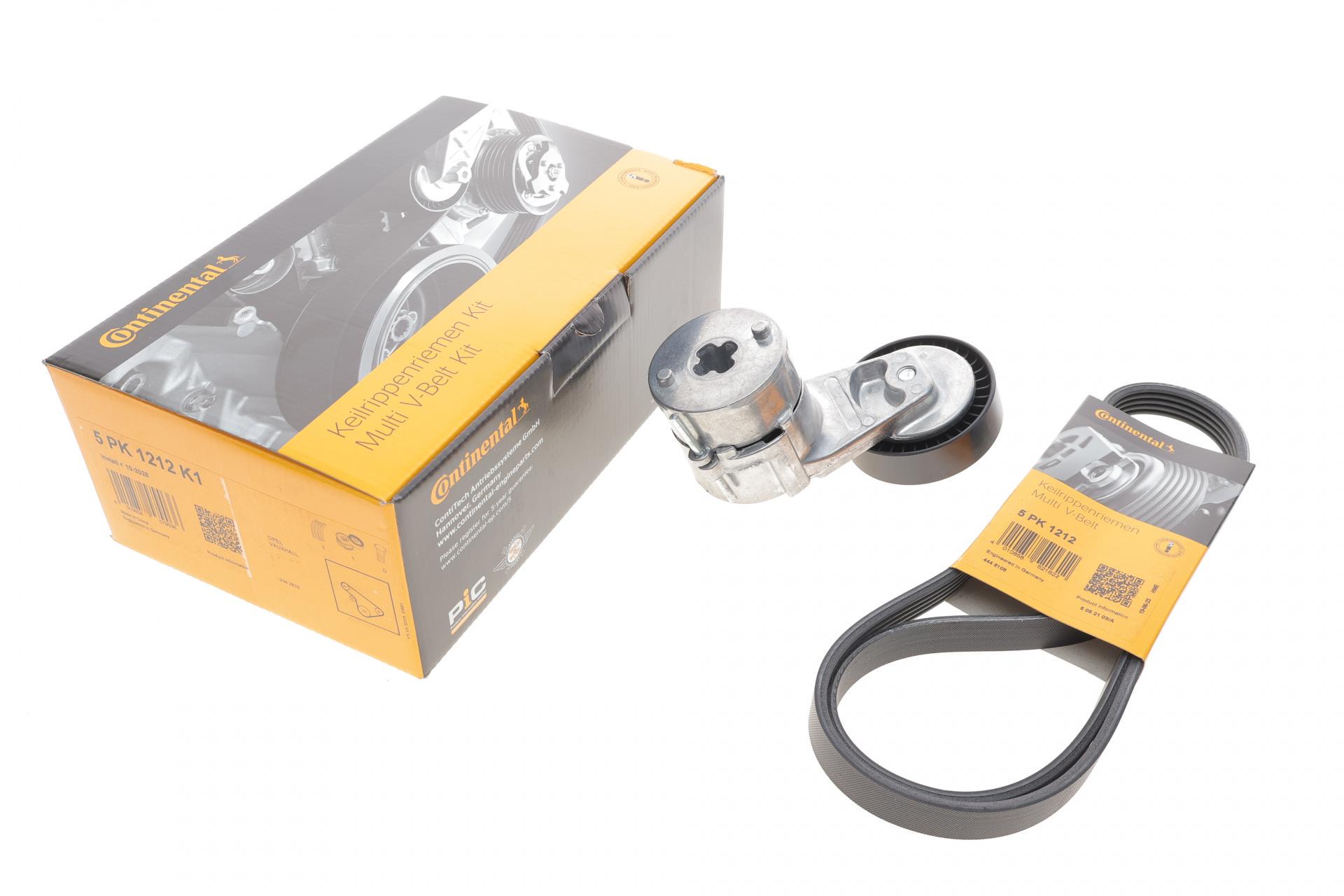 Комплект ременя генератора Continental Opel Combo 1.6 CNG 01- 5PK1212 (5PK1212K1)