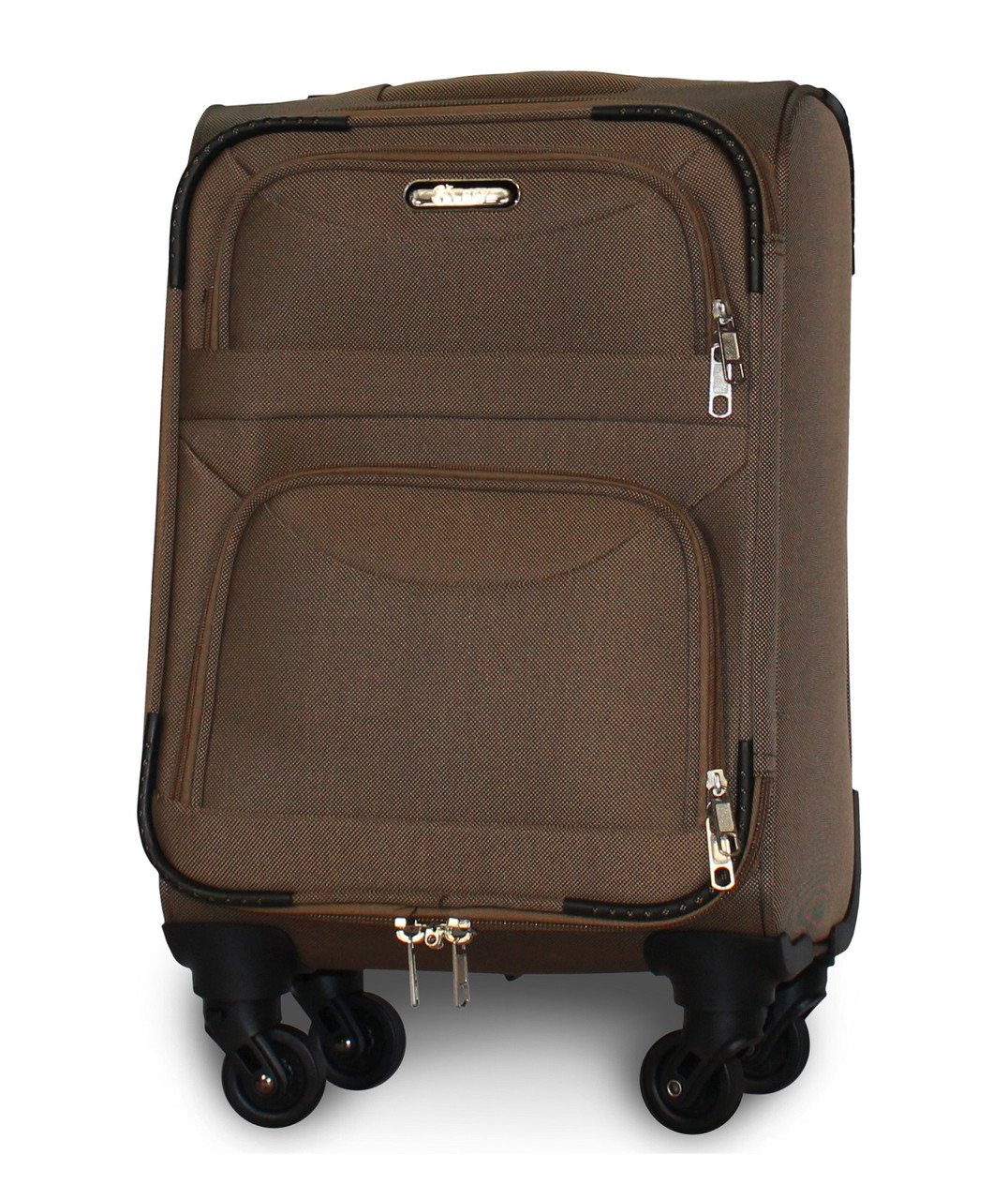 Чемодан ручная кладь Fly 6802 мини на 4 колесах 46х32х20 см Бежевый