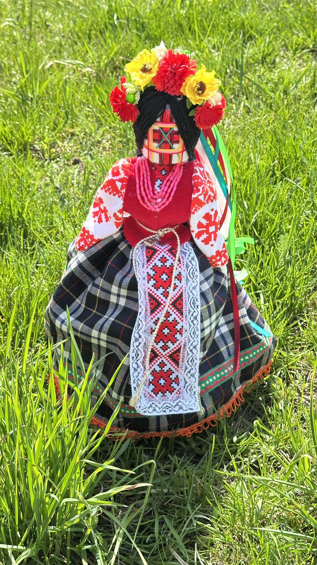 Лялька мотанка ручної роботи MTNK 43 см Різнокольоровий (27476)