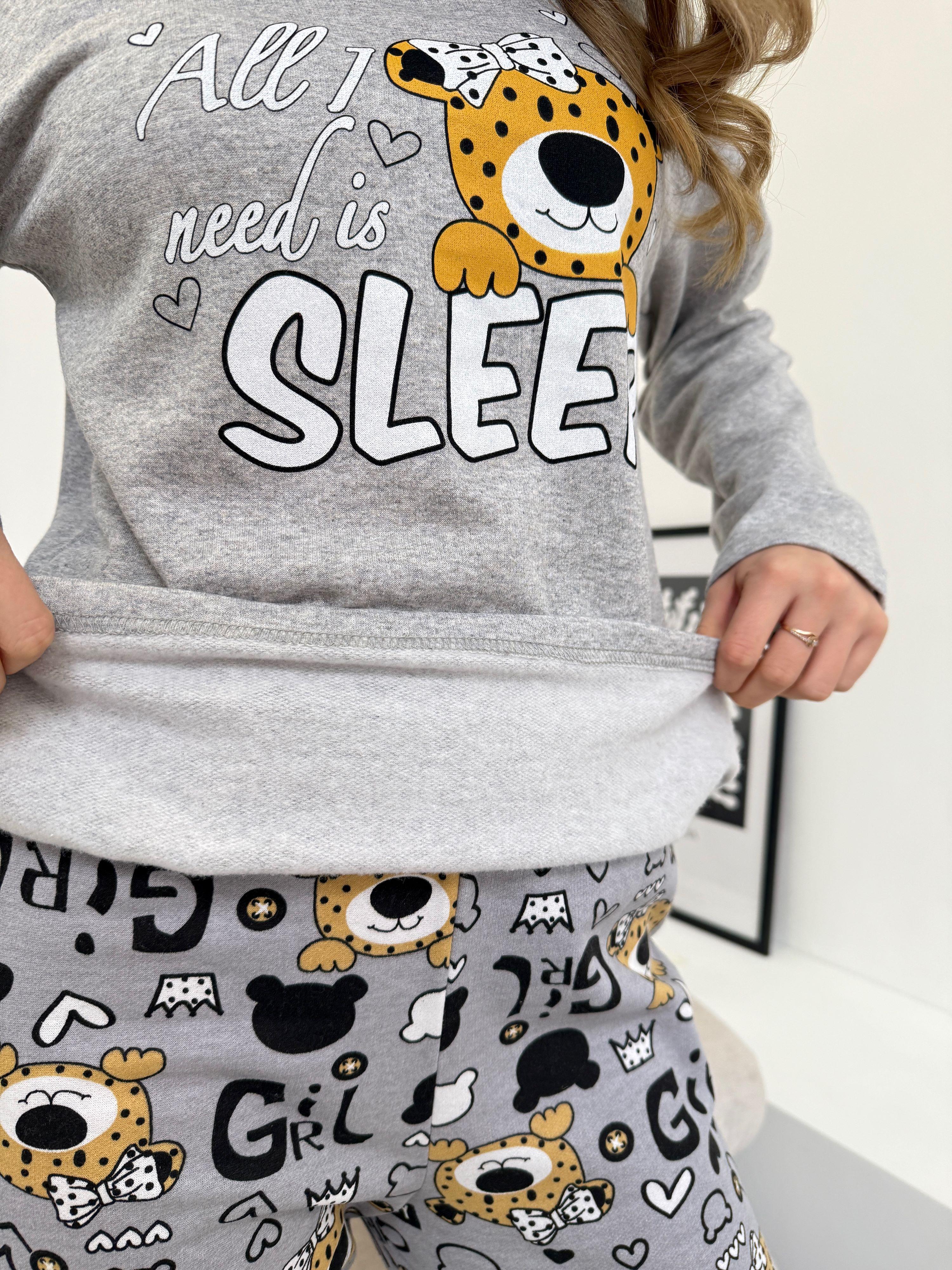 Пижама женская теплая COSY Baby Leo с начесом 2XL Серый (KMW11) - фото 6 Пижама женская теплая COSY Baby Leo с начесом 2XL Серый (KMW11) - фото 6