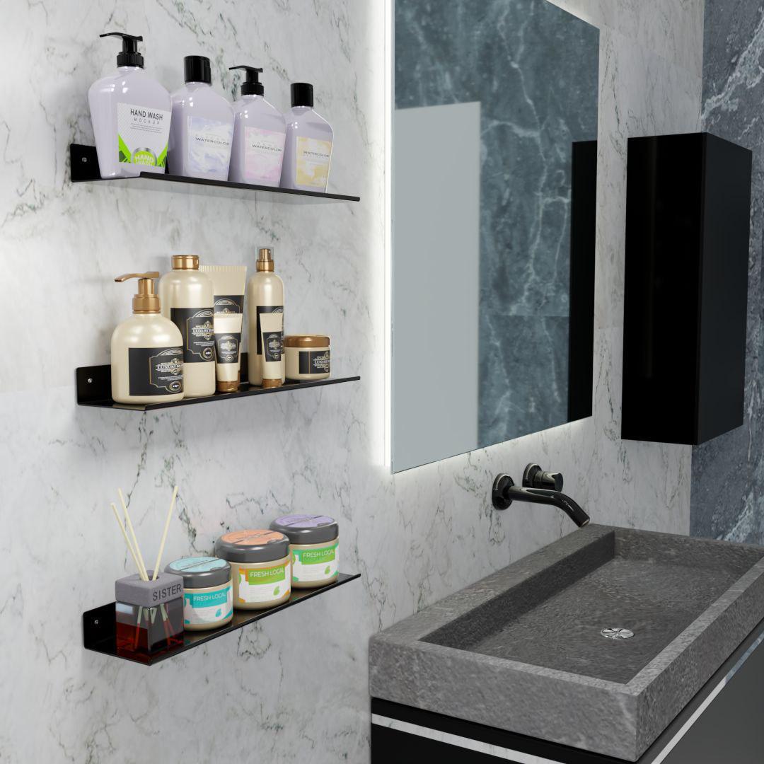 Мыльница стальная настенная 100х100 мм 40х2 мм ПГМ-100 Черный (2560387463/К1303) - фото 4