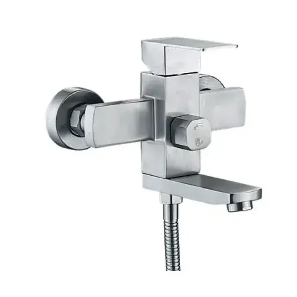 Смеситель для ванны Champion KUB-009 однорычажная нержавеющая сталь (CH6529)