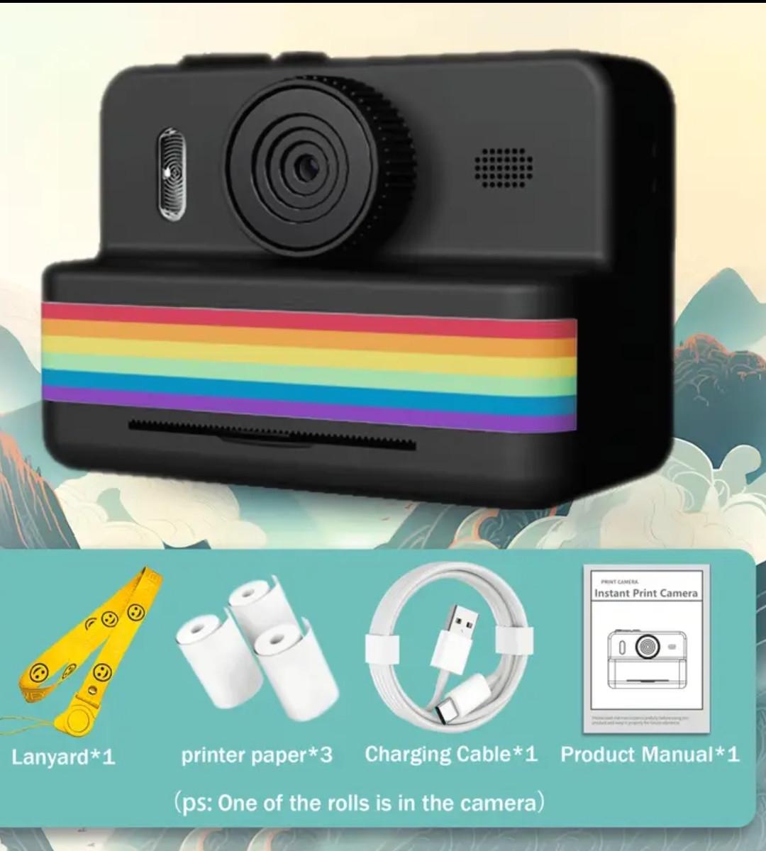 Фотоапарат дитячий з функцією миттєвого друку Polaroid Чорний - фото 2 Фотоапарат дитячий з функцією миттєвого друку Polaroid Чорний - фото 2