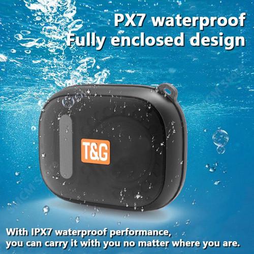 Колонка портативная Bluetooth TG394 IPX7 Black (2135321668) - фото 2