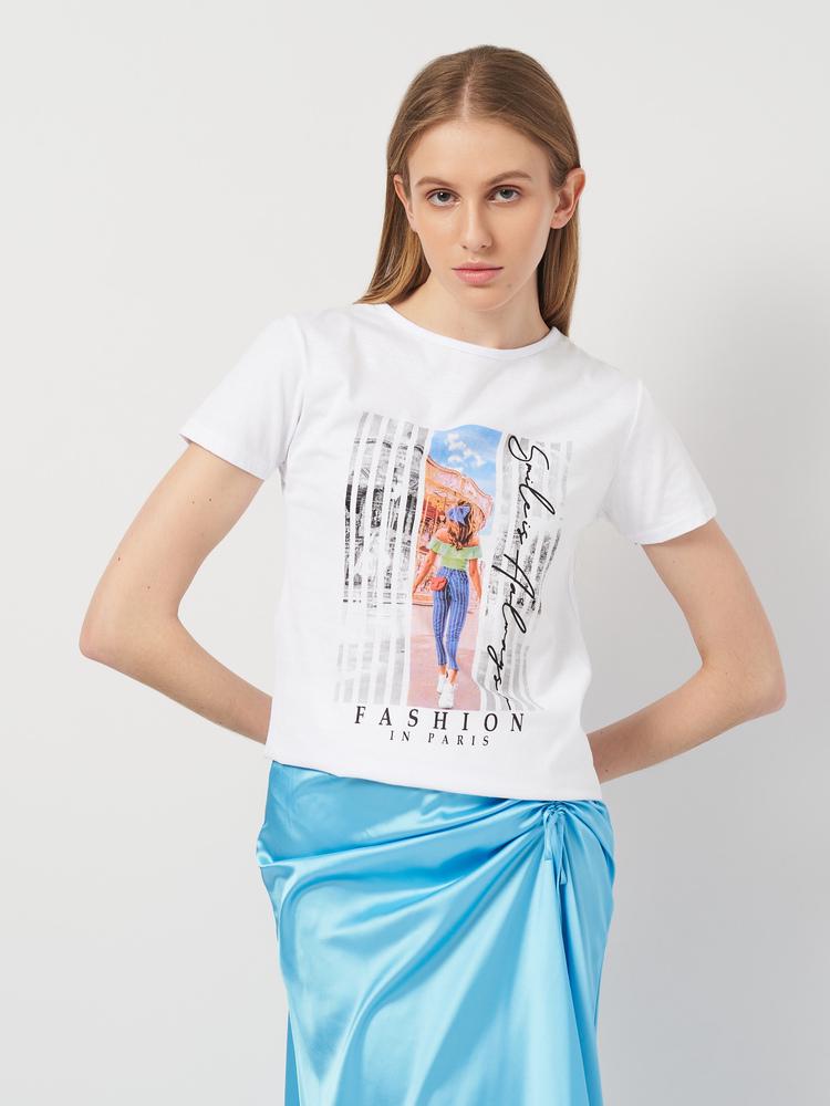 Футболка женская Frekans 73-2017х01 М Белый (25714896)