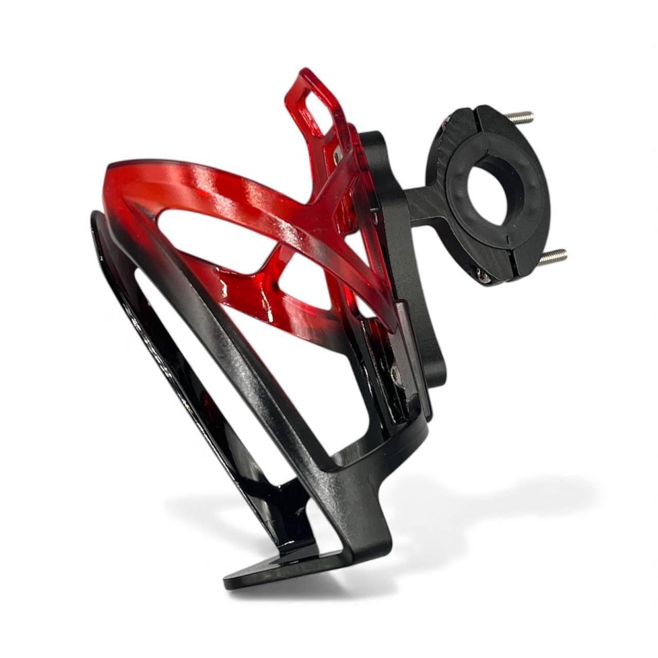 Фляготримач велосипедний з перехідником Feel Fit Чорний/Червоний (SHJ-017NB)