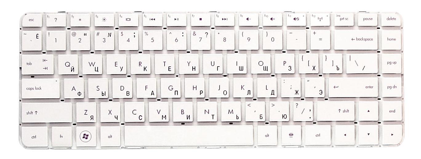 Клавіатура для ноутбука HP Pavilion DM4-1000 White