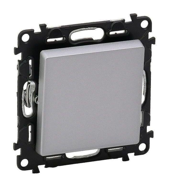 Выключатель кнопочный Legrand Valena Life 10А 250V Алюминий (25877239)
