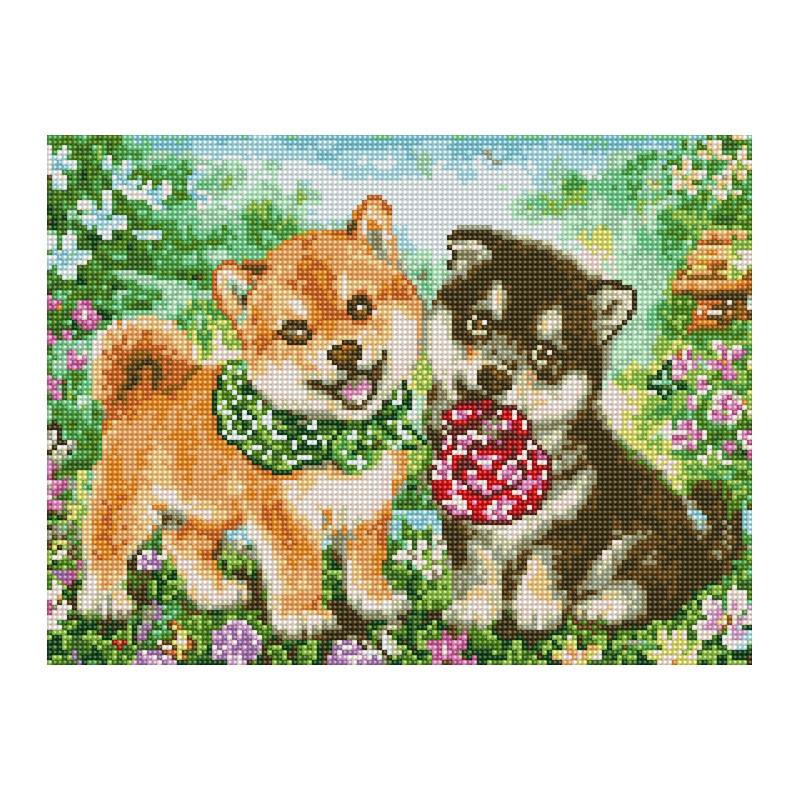 Алмазная мозаика Rainbow Art Игривые друзья 40х30 см (EJ1377)