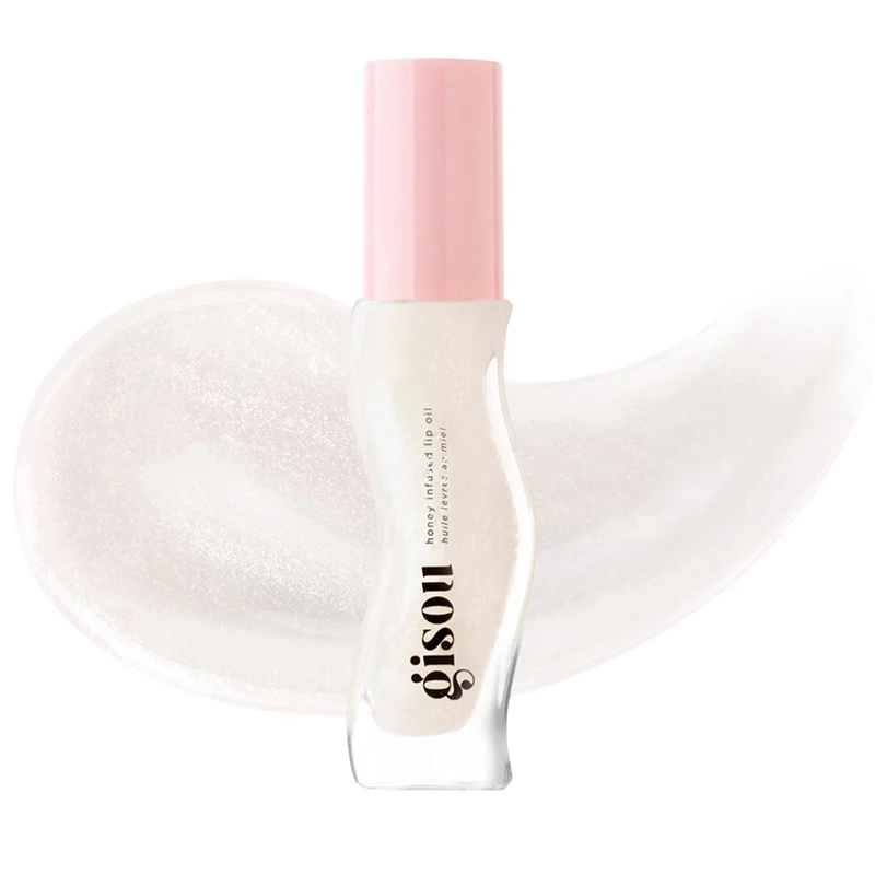 Олія для губ Gisou Honey Infused Lip Oil Coconut Frost Clear Crystal Shimmer 8 мл