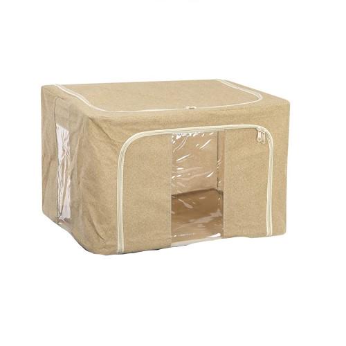 Ящик складной Stenson TD00561-L для хранения вещей 50х40х33 см Светло-коричневый (23159975)