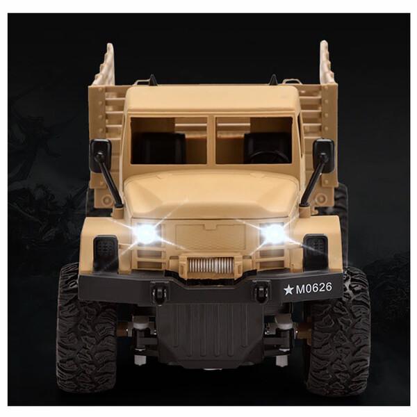 Военная машинка грузовик Jia Yue Toys на радиоуправлении Бежевый (59966) - фото 3