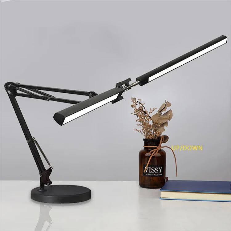 Настільна LED лампа FX-320 24 Вт на підставці та струбціні подвійна для освітлення Чорний - фото 4 Настільна LED лампа FX-320 24 Вт на підставці та струбціні подвійна для освітлення Чорний - фото 4