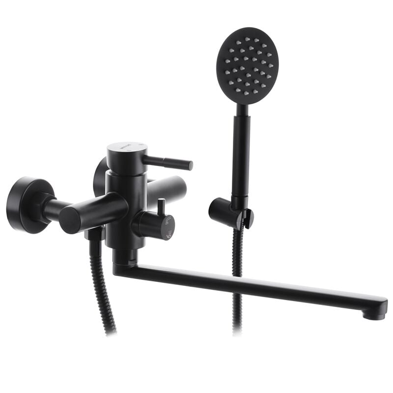 Смеситель для ванны SUS304 MIXXUS SUS-006 euro из нержавеючей стали Черный (MI2806)