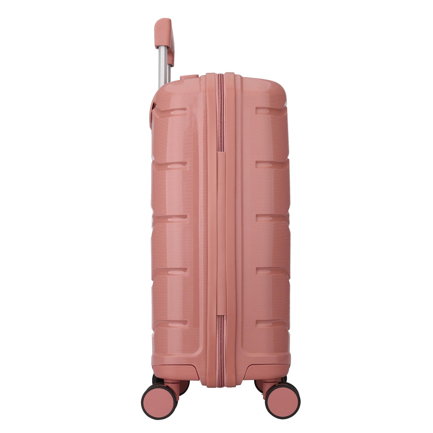 Чемодан малый ручная кладь SEMI LINE 20" Polypropylene S Pink (T5836-1) - фото 3 Чемодан малый ручная кладь SEMI LINE 20" Polypropylene S Pink (T5836-1) - фото 3