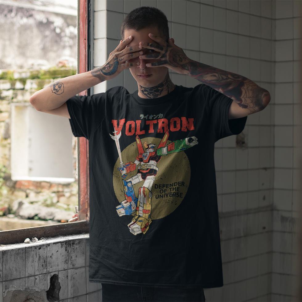 Футболка унісекс Voltron Defender Of The Universe 4XL Чорний (00000009402)