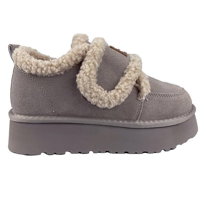 Лофери жіночі липучка платформа 2051-17 p. 37 23 см Сірий