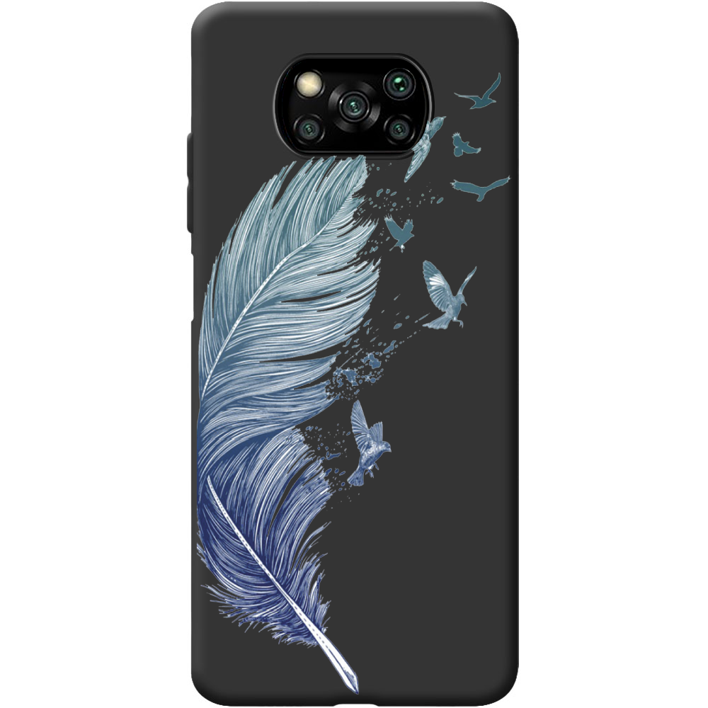 Чохол BoxFace Poco X3 Feather Чорний силікон (41288-cc38-41933)