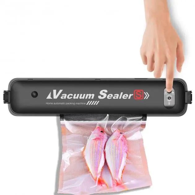 Вакуумный упаковщик бытовой для вакуумной уп. продуктов Vacuum Sealer Черный (1059) - фото 2