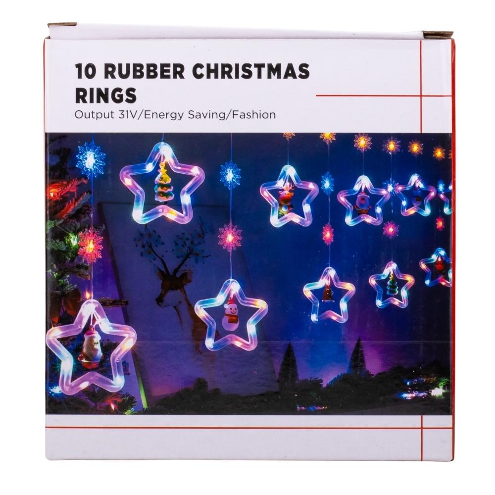 Гірлянда-штора мережева Санта 110LED 3 м Жовтий (29909156) - фото 3 Гірлянда-штора мережева Санта 110LED 3 м Жовтий (29909156) - фото 3