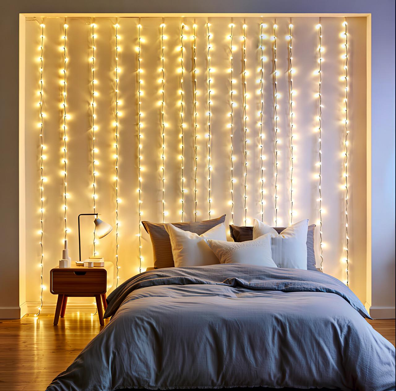 Гирлянда комнатная Штора ZWM33192LEDY 3х3 м 192 LED Белый/Желтый (29912716)
