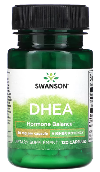 Стимулятор тестостерона Дегидроэпиандростерон ДГЭА Swanson DHEA High Potency 50 мг 120 капсул
