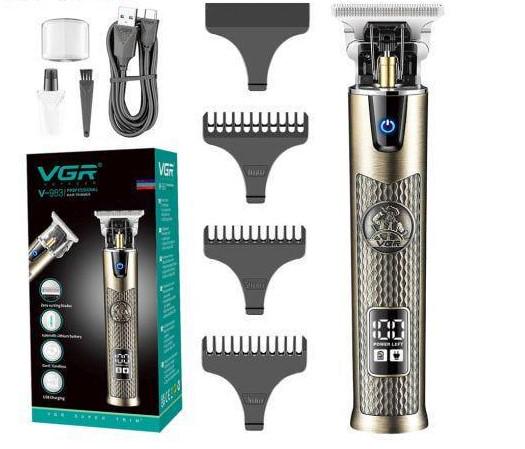 Машинка для волосся VGR V-983 Professional 4 насадки LED Display (2271720427)