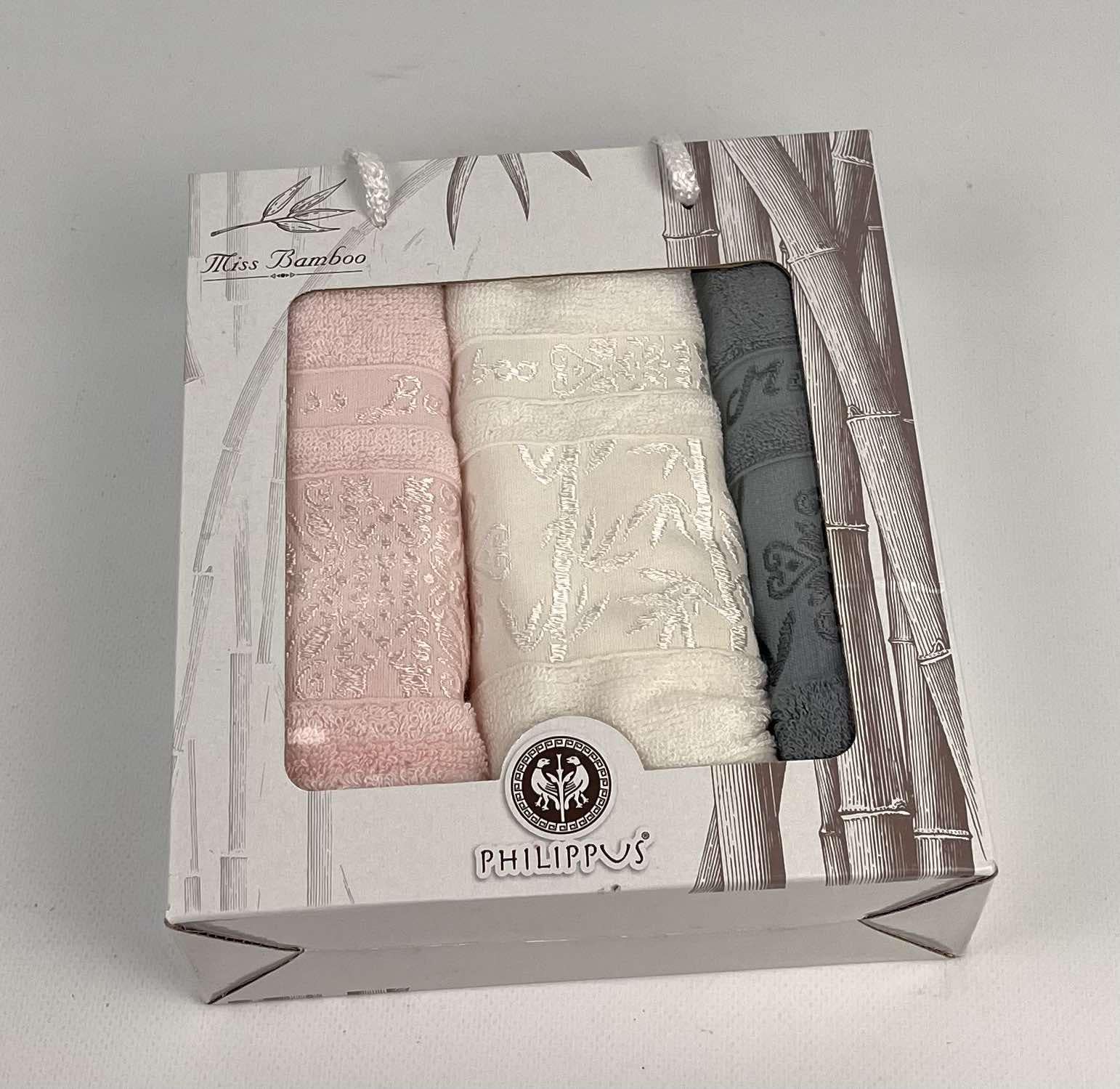 Набор полотенец Philippus Bamboo Thelma V-1 40x60 3 шт. Разноцветный (CN29730)