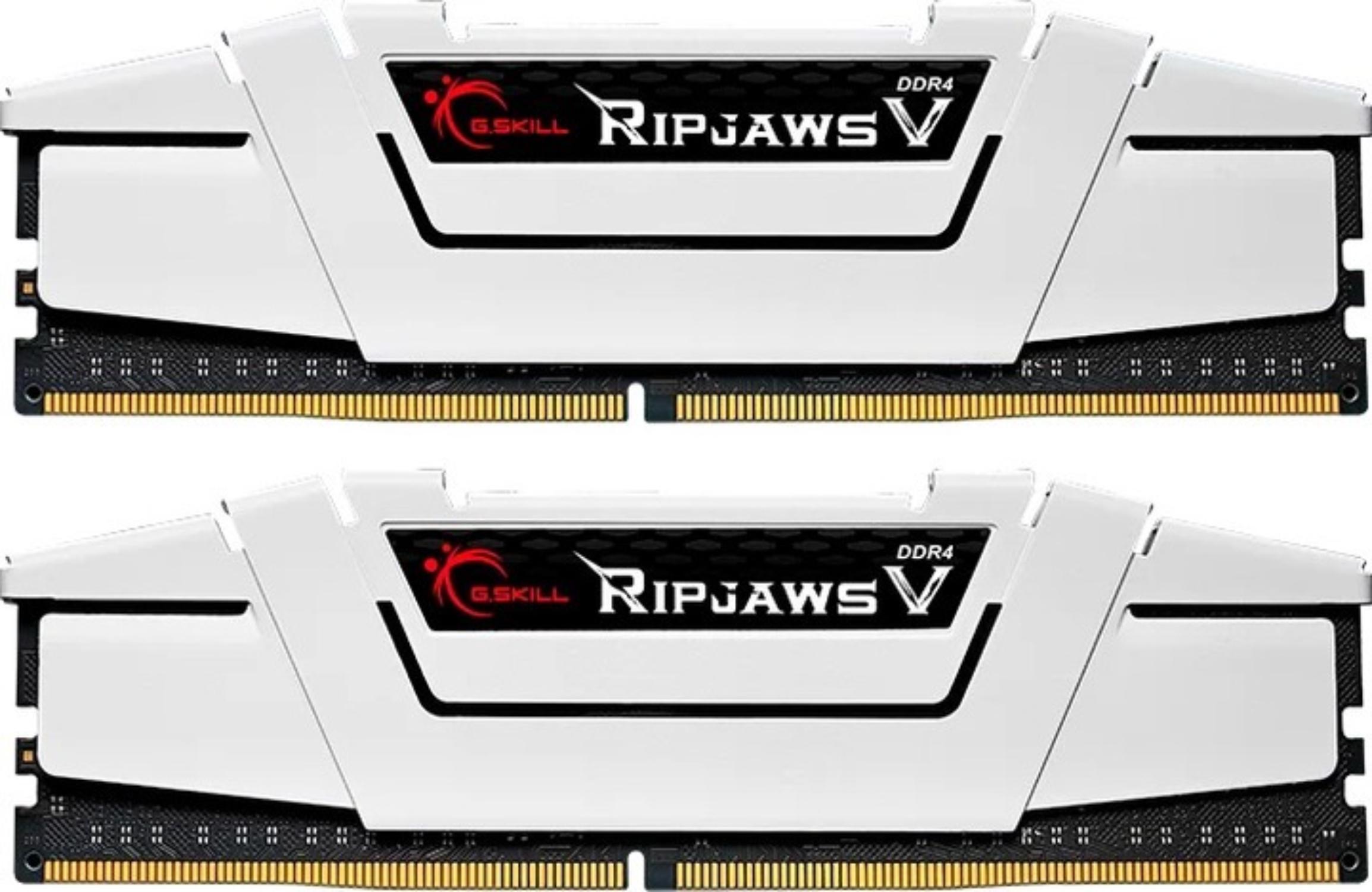 Оперативна пам'ять G.Skill Ripjaws V DDR4 2x16GB/3600 White (F4-3600C18D-32GVW)