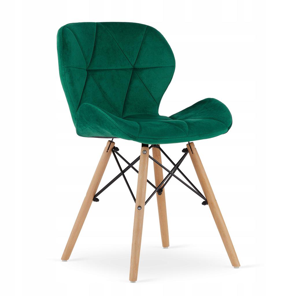 Комплект меблів JUMI Scandinavian Velvet стіл і стільці Green-4 - фото 2