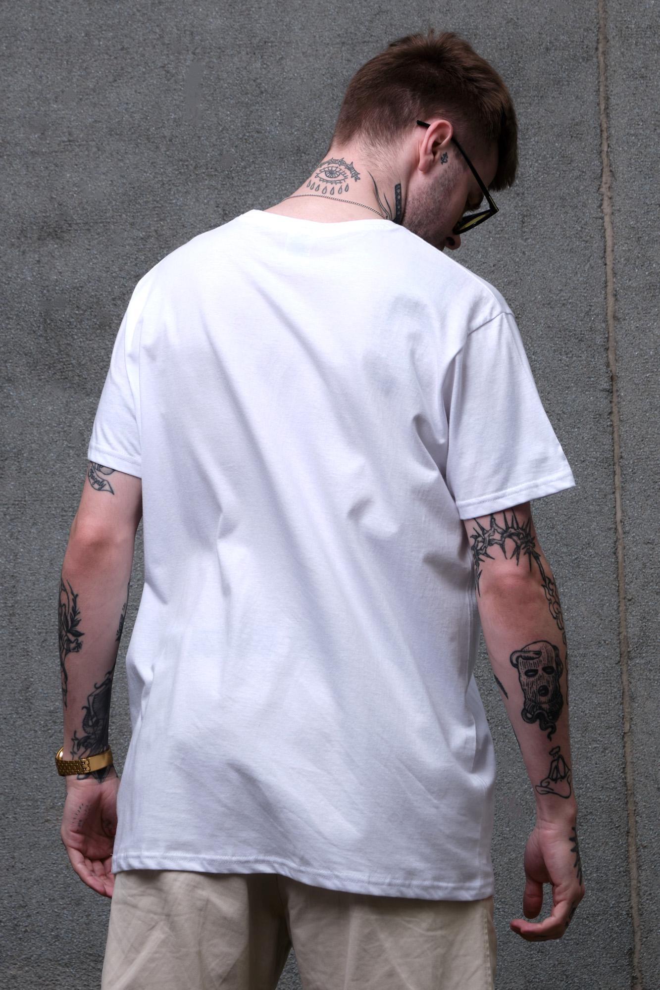 Футболка мужская Without Califonia с принтом оверсайз L/XL White (L8049260) - фото 5 Футболка мужская Without Califonia с принтом оверсайз L/XL White (L8049260) - фото 5