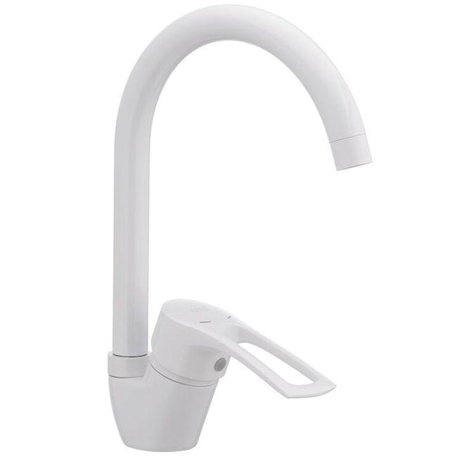 Смеситель для кухни Cron Hansberg 777 White (CR0792)