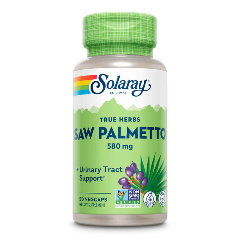 Со пальметто Solaray Saw Palmetto 580 mg 50 вега-капс. (23203-01)