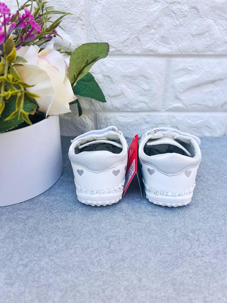 Пінетки для дівчинки Apawwa 1805 р. 20 13 см Білий (1805-3) - фото 3 Пінетки для дівчинки Apawwa 1805 р. 20 13 см Білий (1805-3) - фото 3