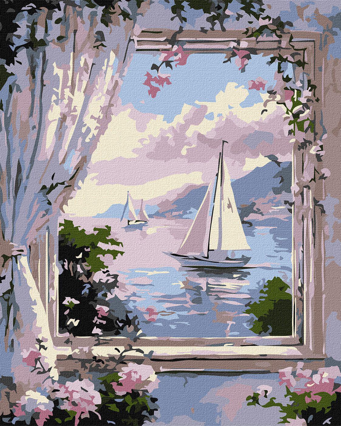 Набір для розпису по номерах Ideyka Чарівна гавань КНО6379 40x50 см (MTT-200409)