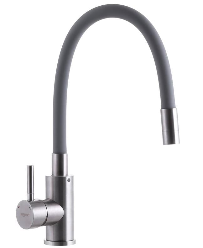 Смеситель для кухни Zerix SUS-011 с гибким изливом (ZX3130)