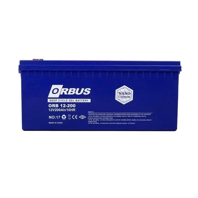 Акумулятор гелевий Orbus для ДБЖ та інверторів 12V 200 mAh