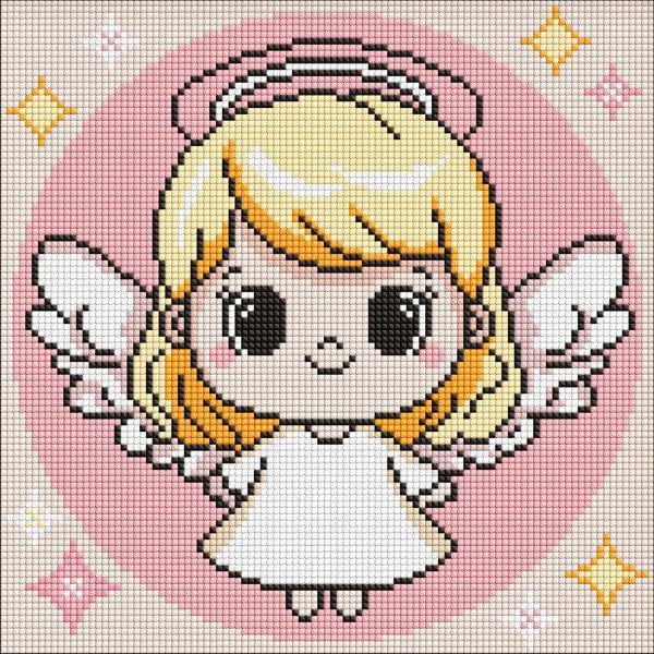Алмазная мозаика Ideyka Святой ангелочек 30x30 см (Id-AMO8212)