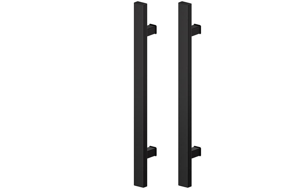 Ручка-скоба Wala QA10 40x20 мм 800/1000 мм алюміній 2 шт. Матовий чорний